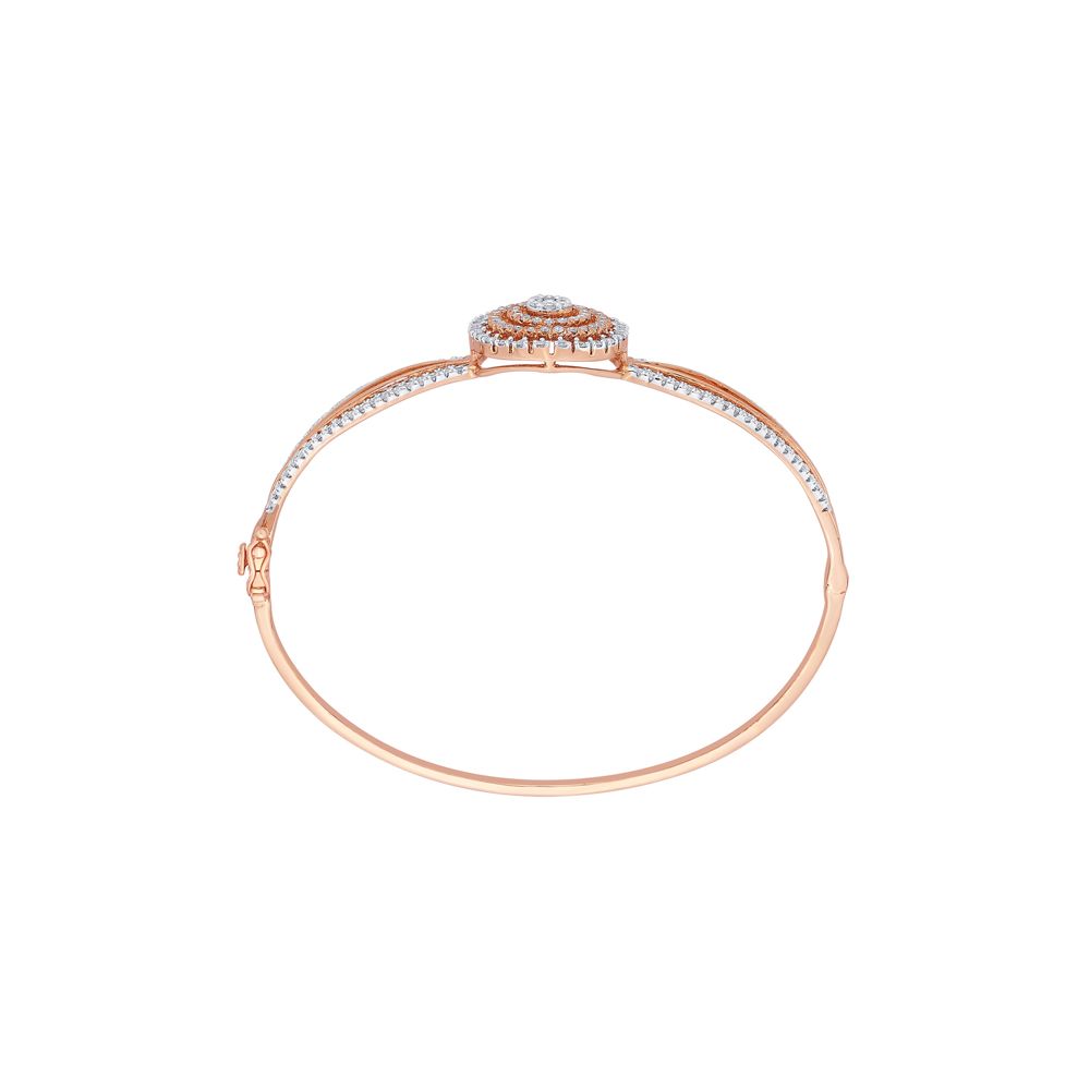 Exquisite Circular Design Diamond Bracelet