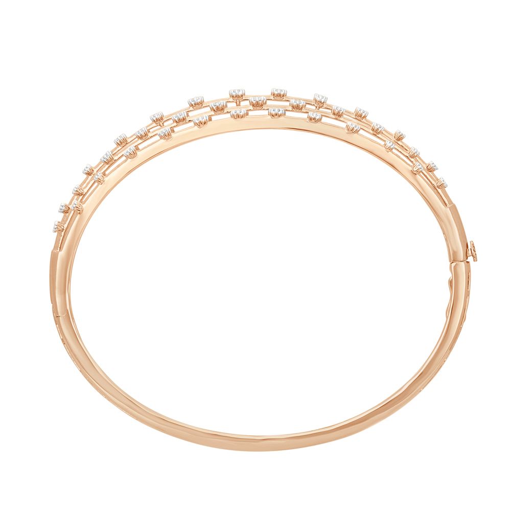 Starburst Diamond Design Rose Gold Bracelet