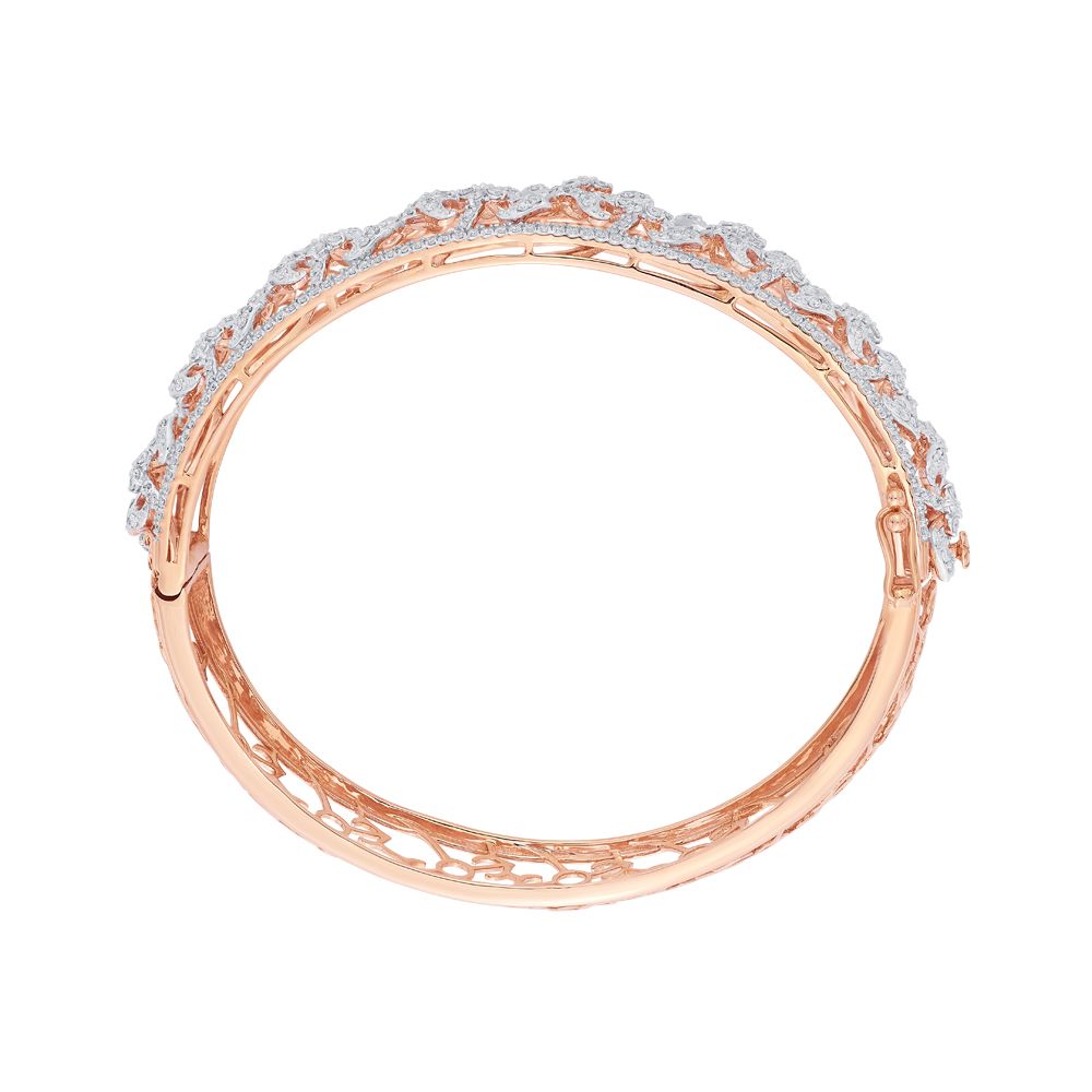 Exquisite Rose Gold Filigree Bracelet