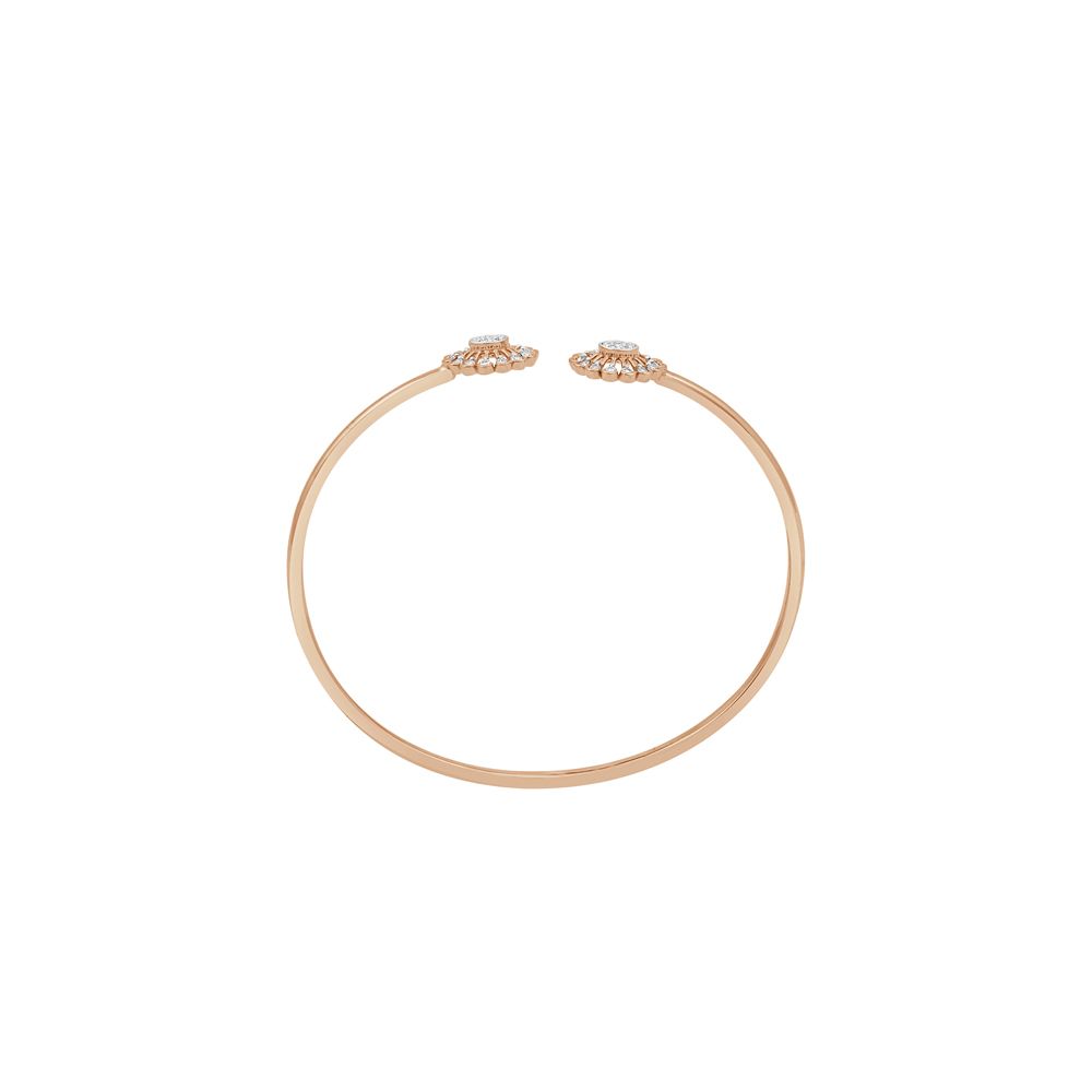 Floral Twisted Design Diamond Bracelet