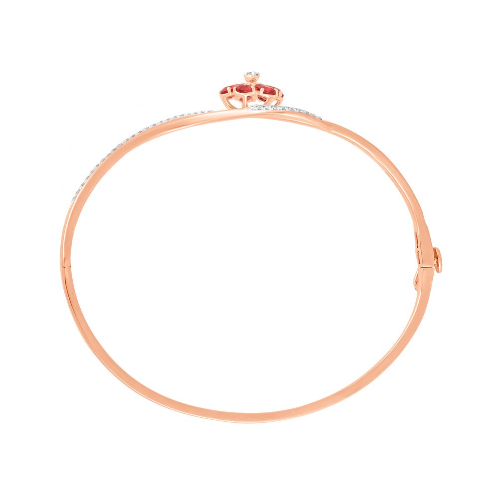 Festive Floral Diamond Bracelet