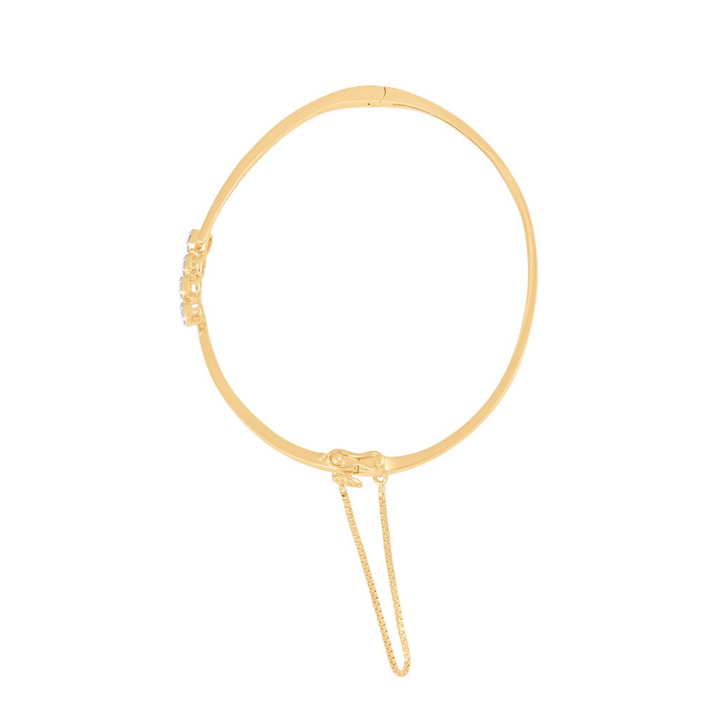 Cluster Design Oval Diamond Bracelet