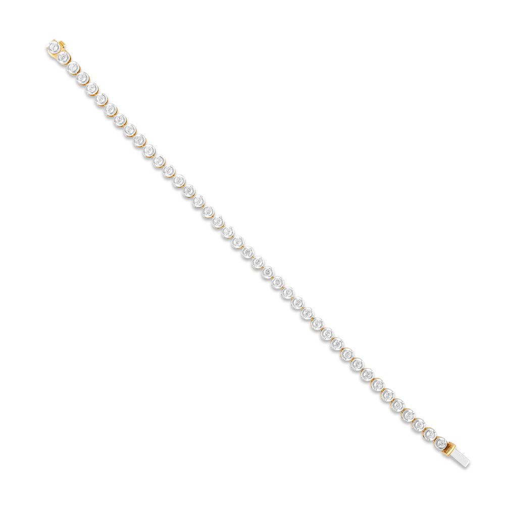 Sparkling Yellow Gold Diamond Bracelet