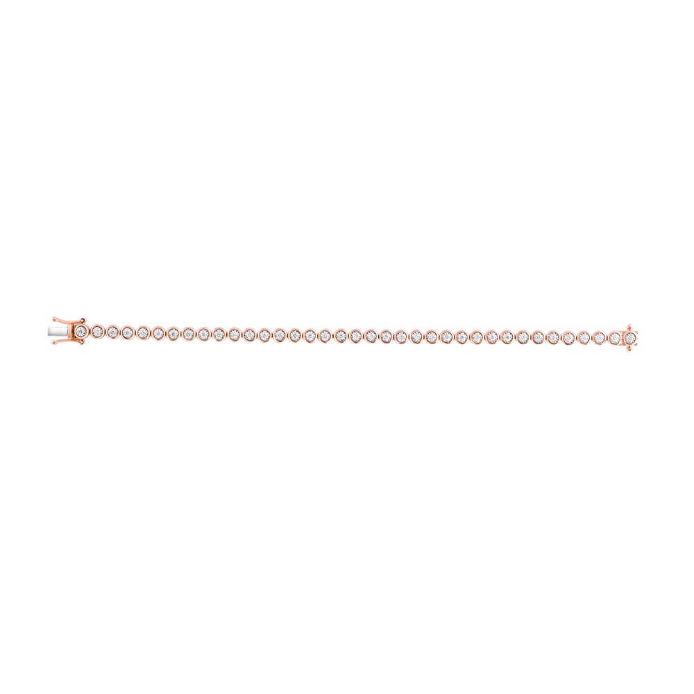 Pretty Rose Gold Diamond Bracelet