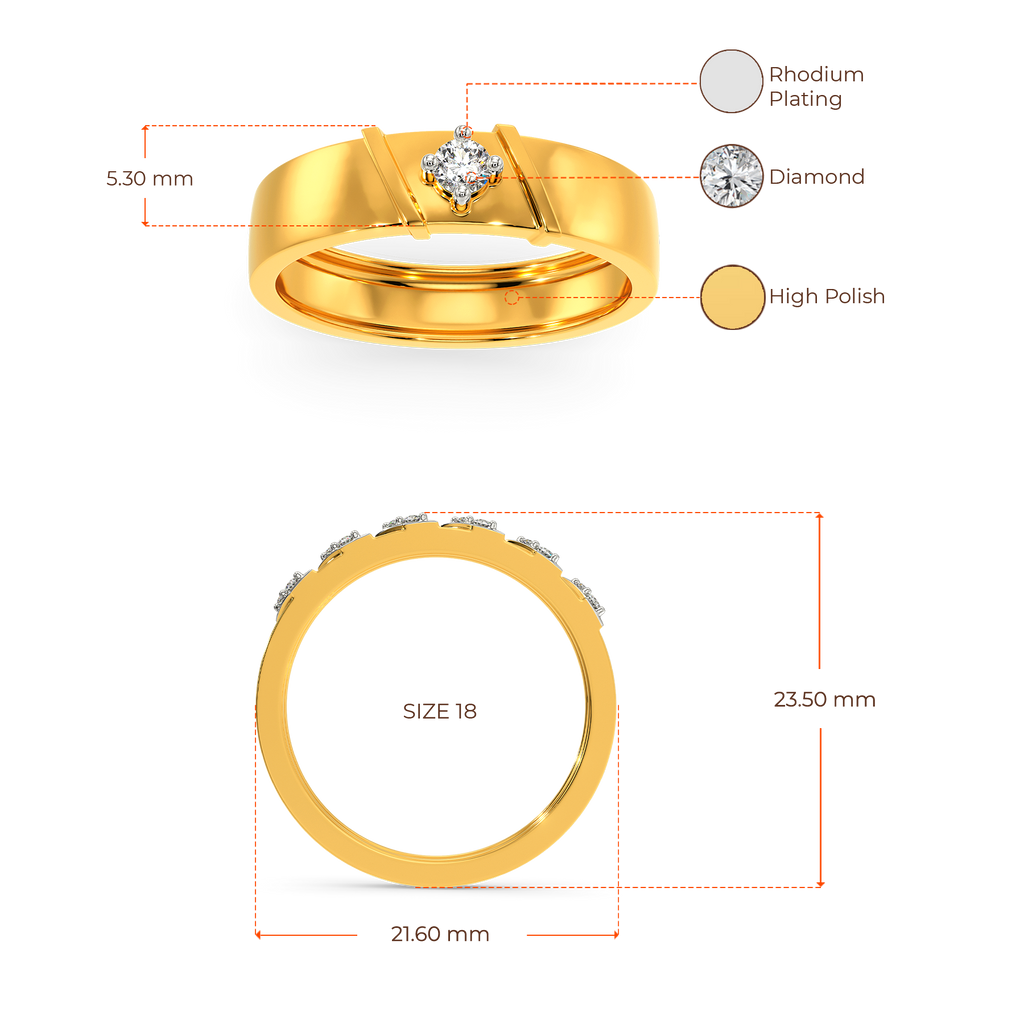 With Love Diamond Rings For Men