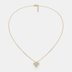 The Pixelated Hearts Pendant Necklace