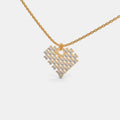 The Pixelated Hearts Pendant Necklace