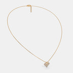 The Pixelated Hearts Pendant Necklace