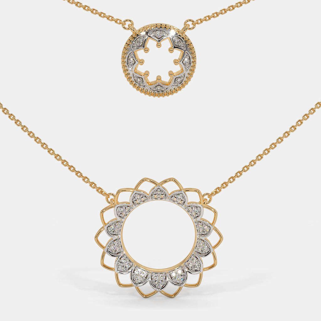 The Circle Around Petal Necklace