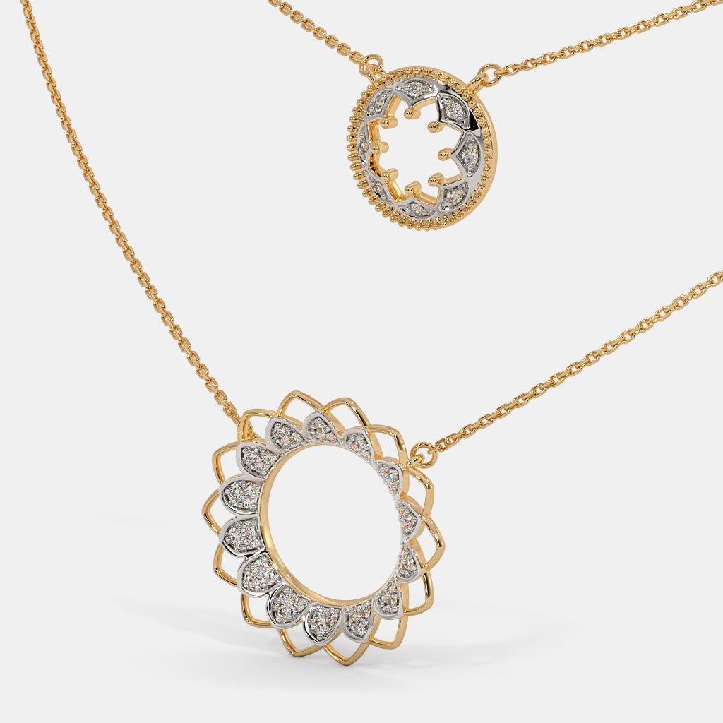 The Circle Around Petal Necklace