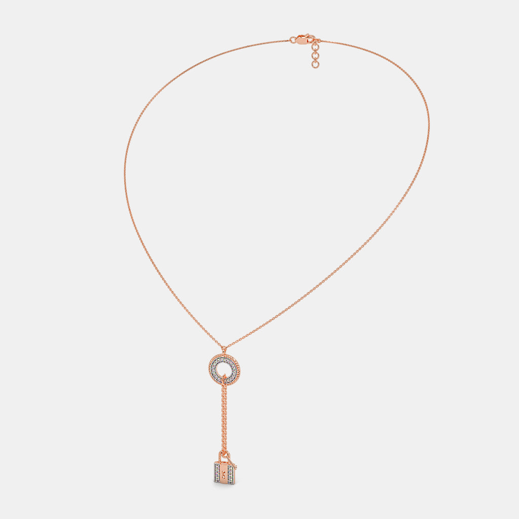 The Abrina Lock Necklace