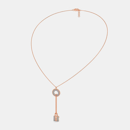 The Abrina Lock Necklace