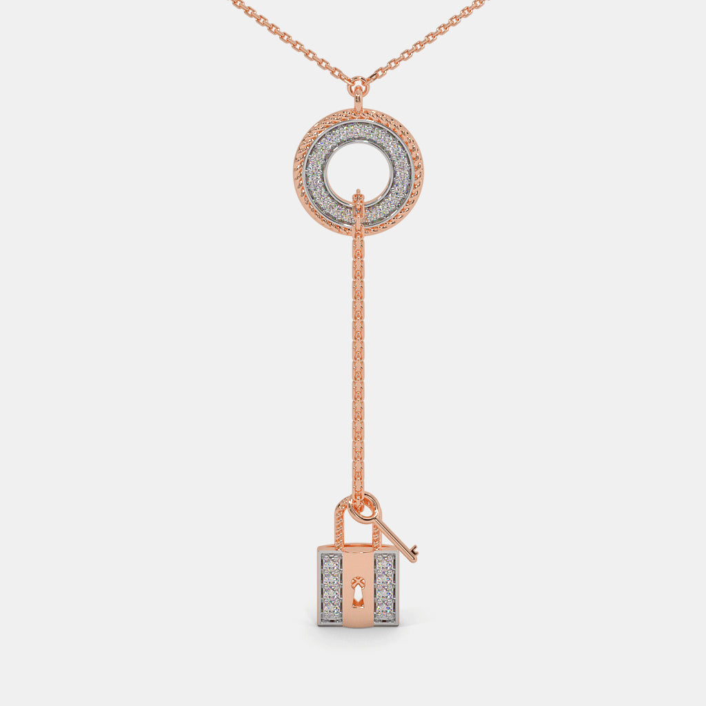 The Abrina Lock Necklace