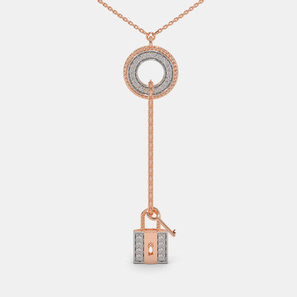 The Abrina Lock Necklace