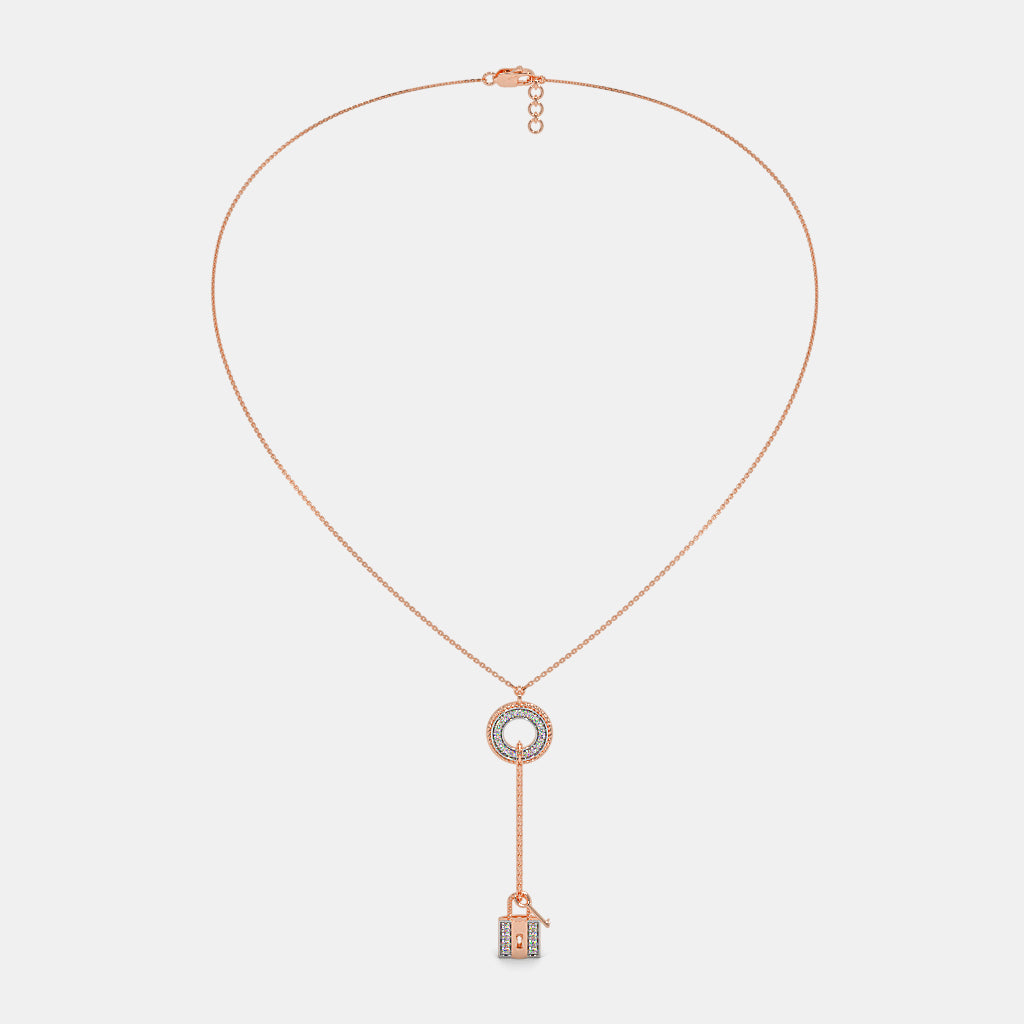 The Abrina Lock Necklace