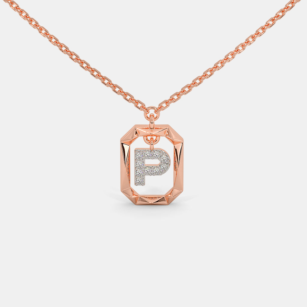 The Swiing P Initial Necklace