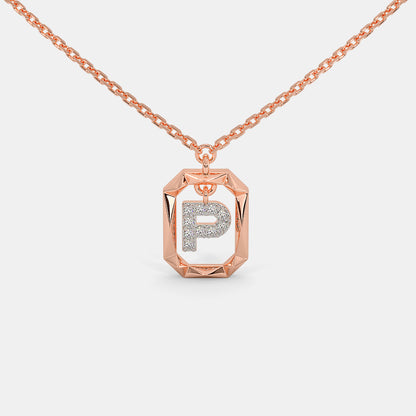 The Swiing P Initial Necklace