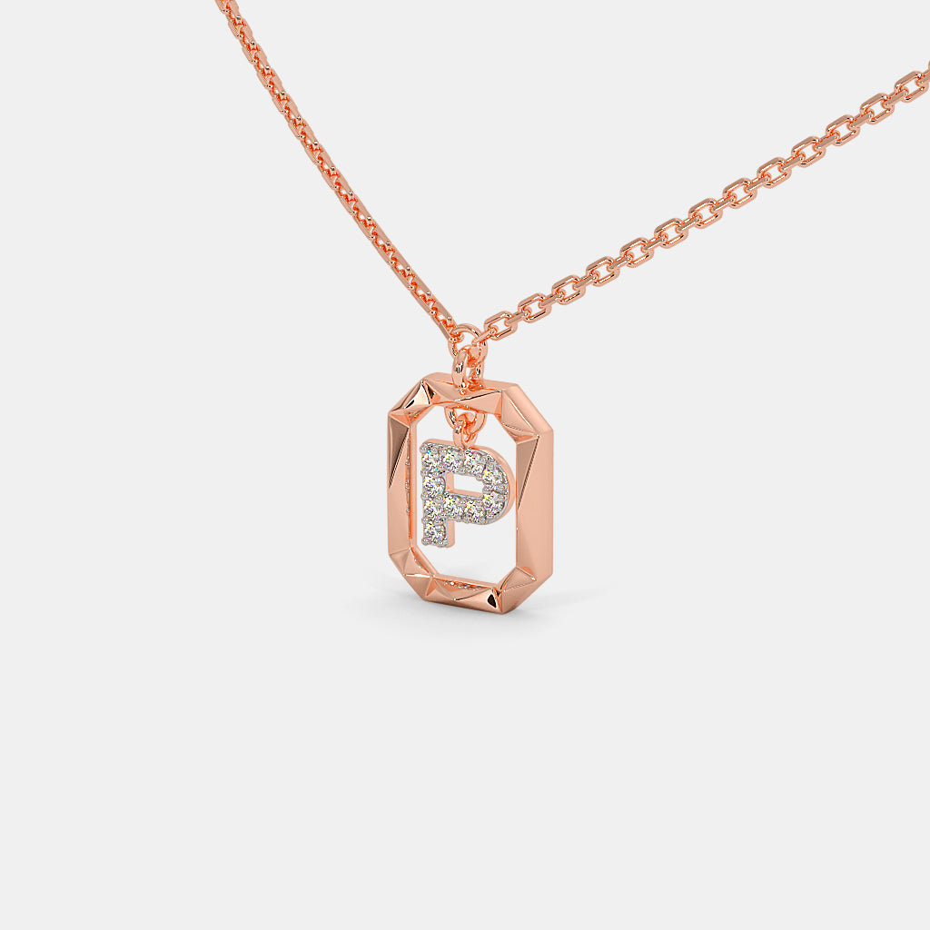 The Swiing P Initial Necklace