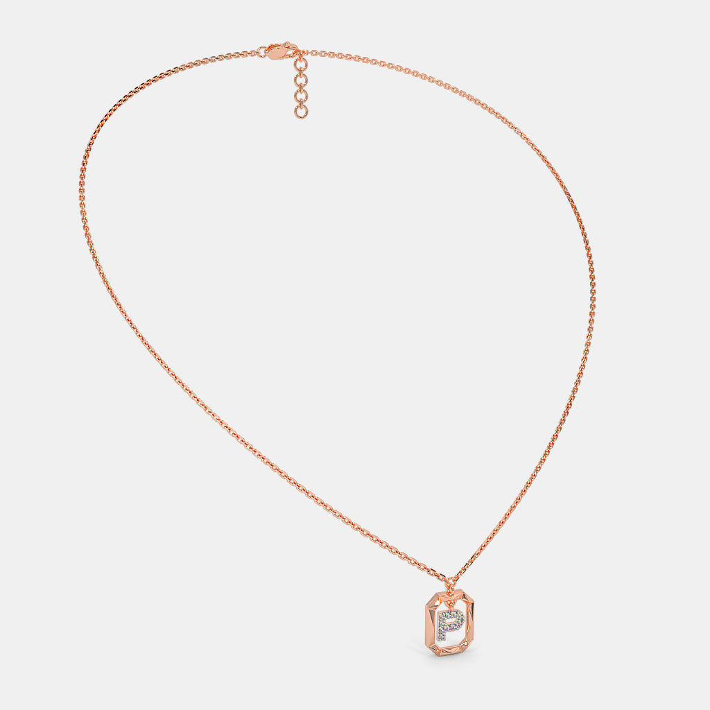 The Swiing P Initial Necklace