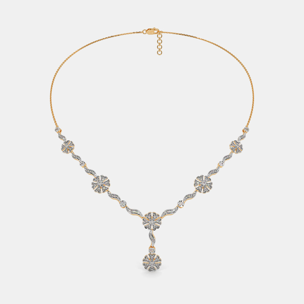 The Gilded Petal Y Necklace