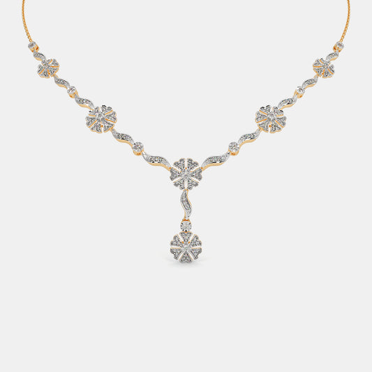 The Gilded Petal Y Necklace