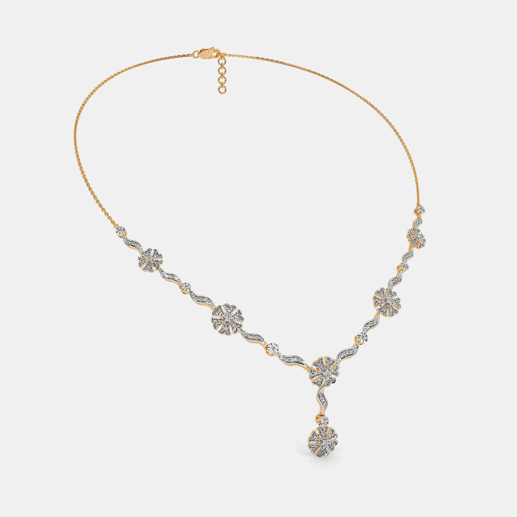 The Gilded Petal Y Necklace