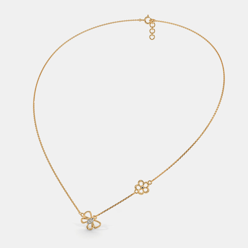 The Flutter And Floral Kids Necklace