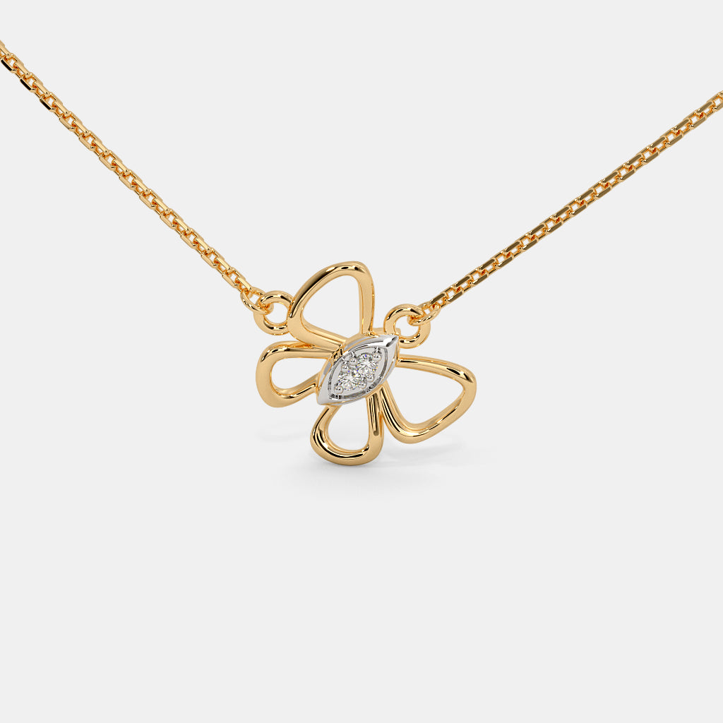 The Flutter And Floral Kids Necklace