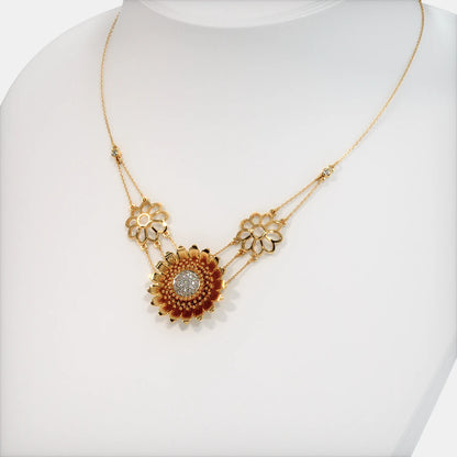 The Heavenly Sunflower Necklace