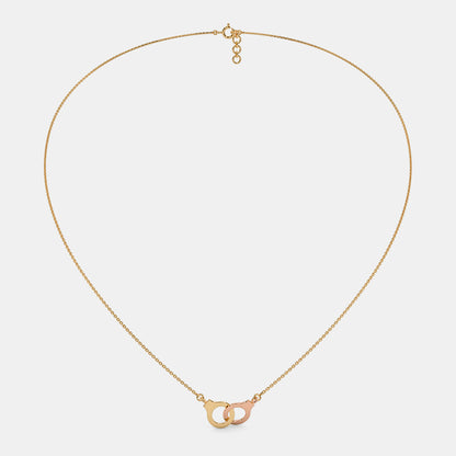 The Hand Cuff Pendant Necklace