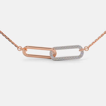 The Duo Link Pendant Necklace