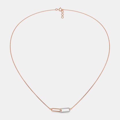 The Duo Link Pendant Necklace