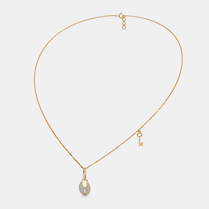 The Lock And Key Pendant Necklace