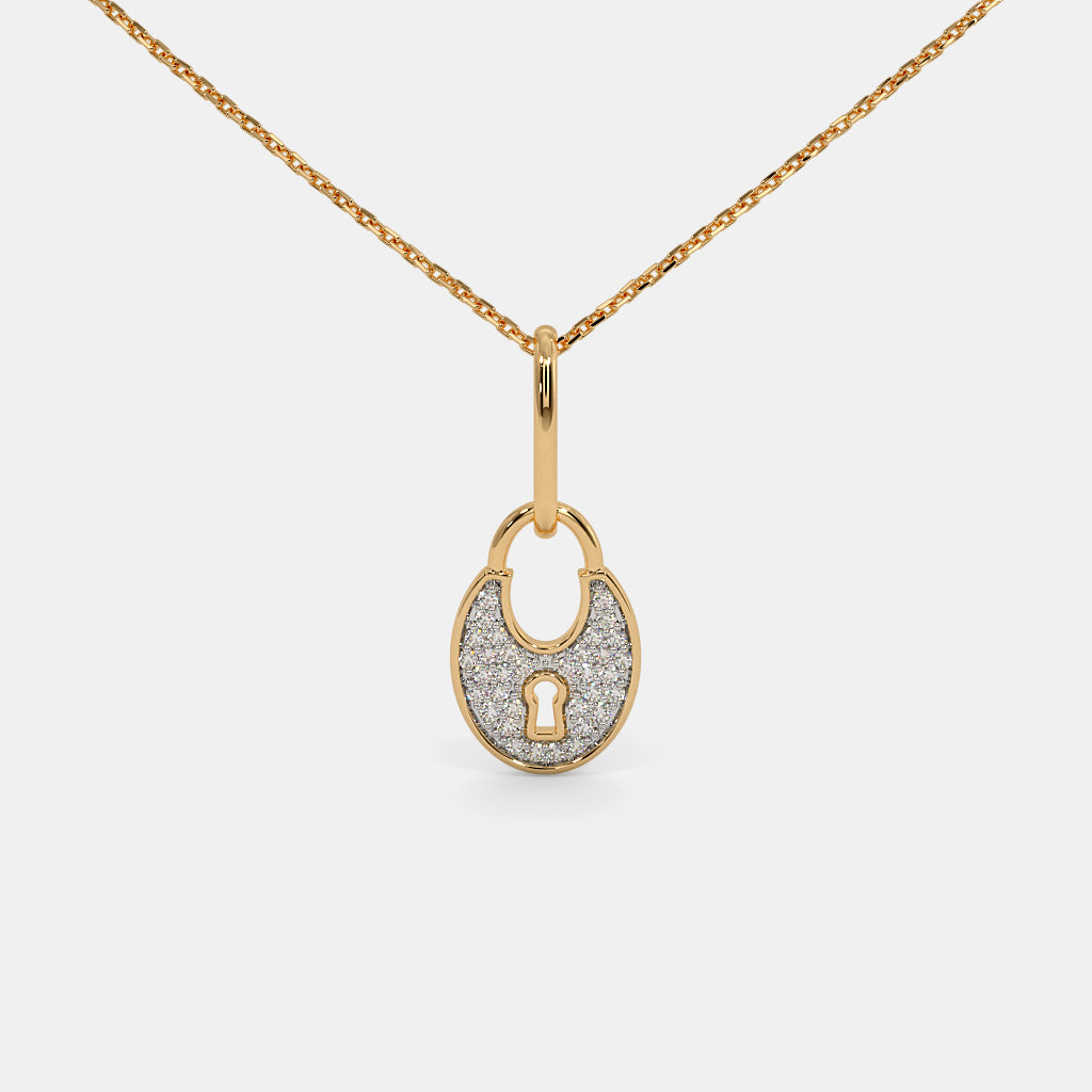 The Lock And Key Pendant Necklace
