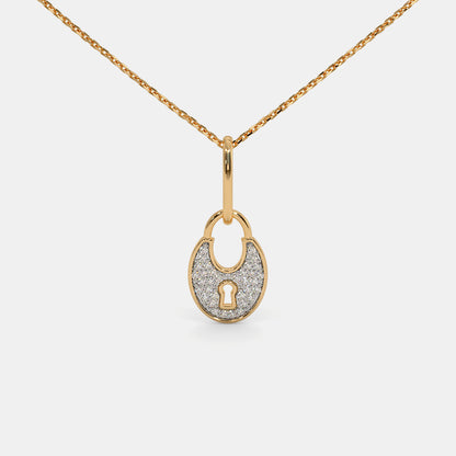 The Lock And Key Pendant Necklace