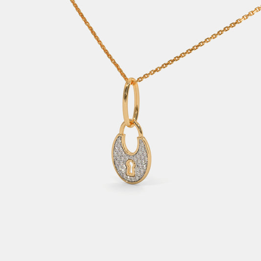 The Lock And Key Pendant Necklace