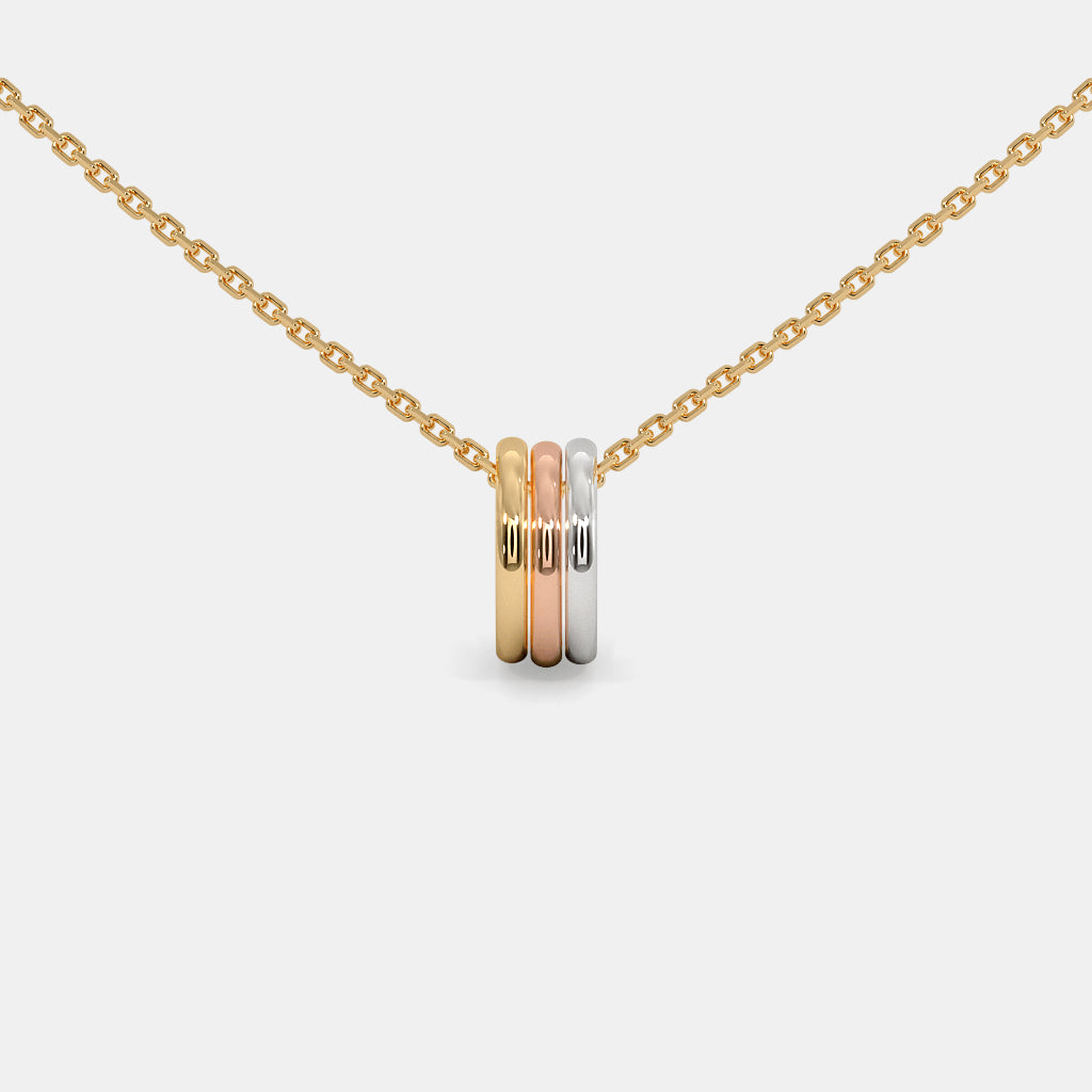 The Trio Ring Pendant Necklace