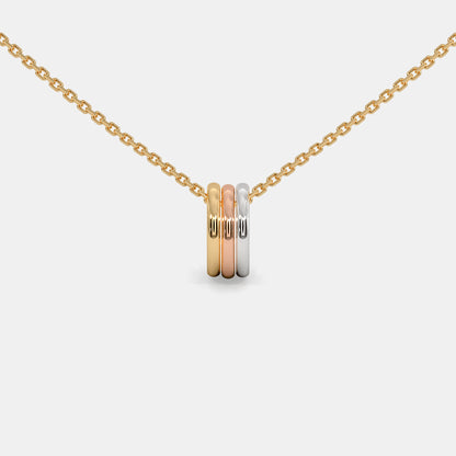 The Trio Ring Pendant Necklace