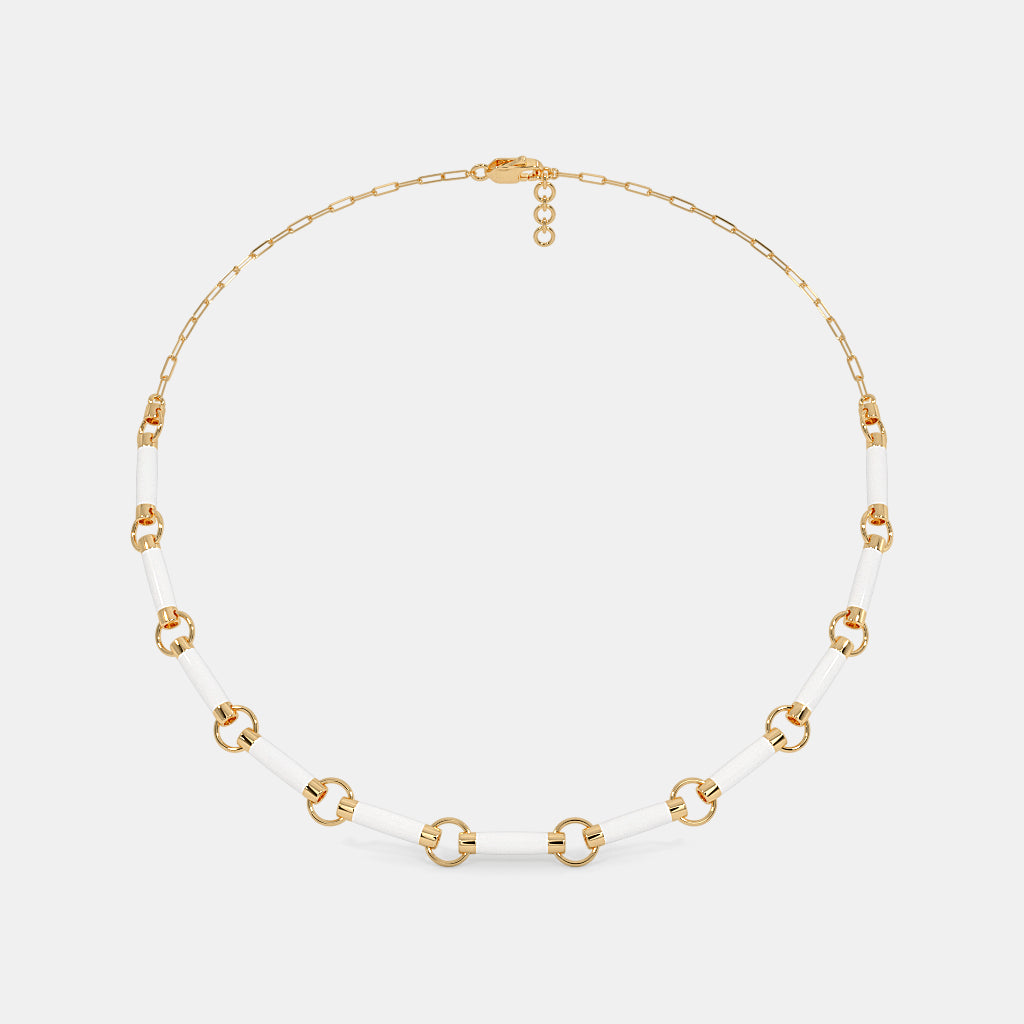 The Wit White Collar Necklace