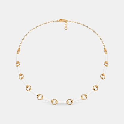 The Wit White Collar Necklace