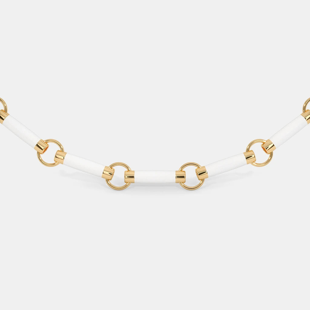 The Wit White Collar Necklace