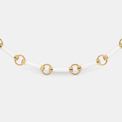 The Wit White Collar Necklace