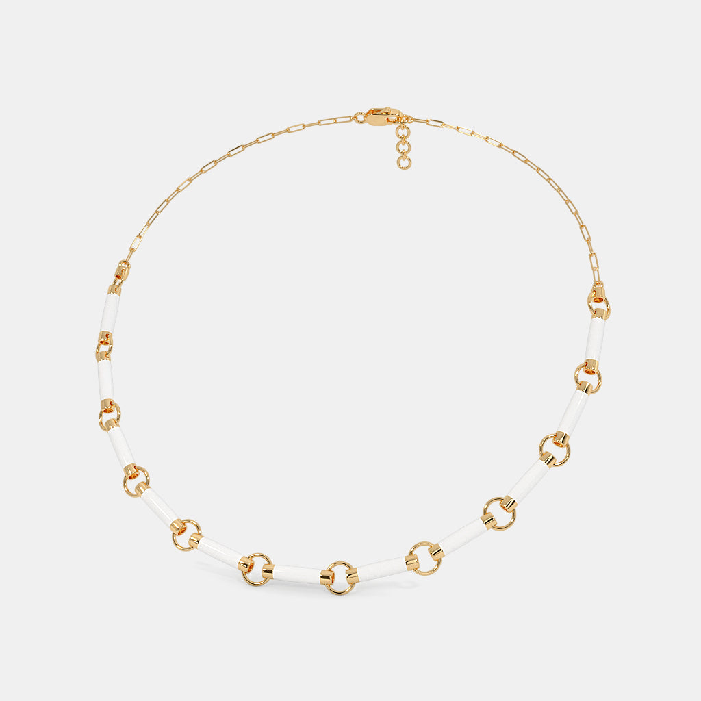 The Wit White Collar Necklace