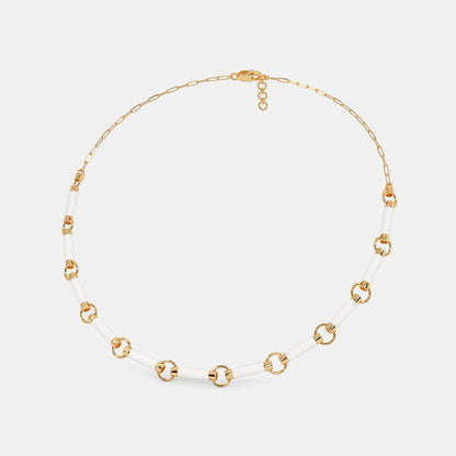 The Wit White Collar Necklace