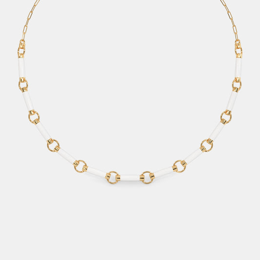 The Wit White Collar Necklace