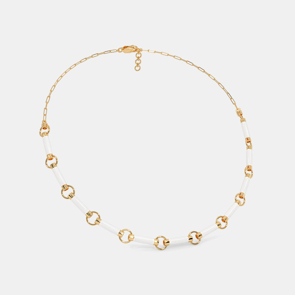 The Wit White Collar Necklace