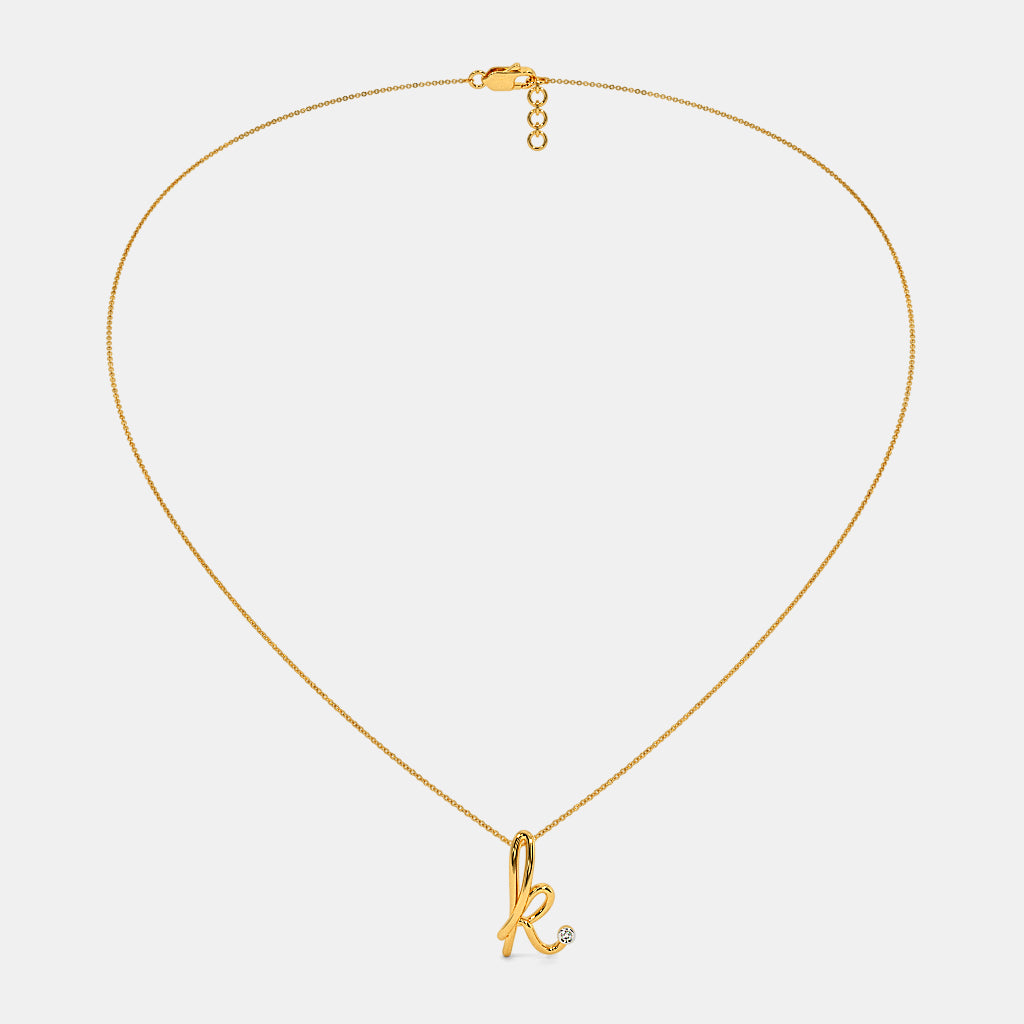 The Cursive K Necklace