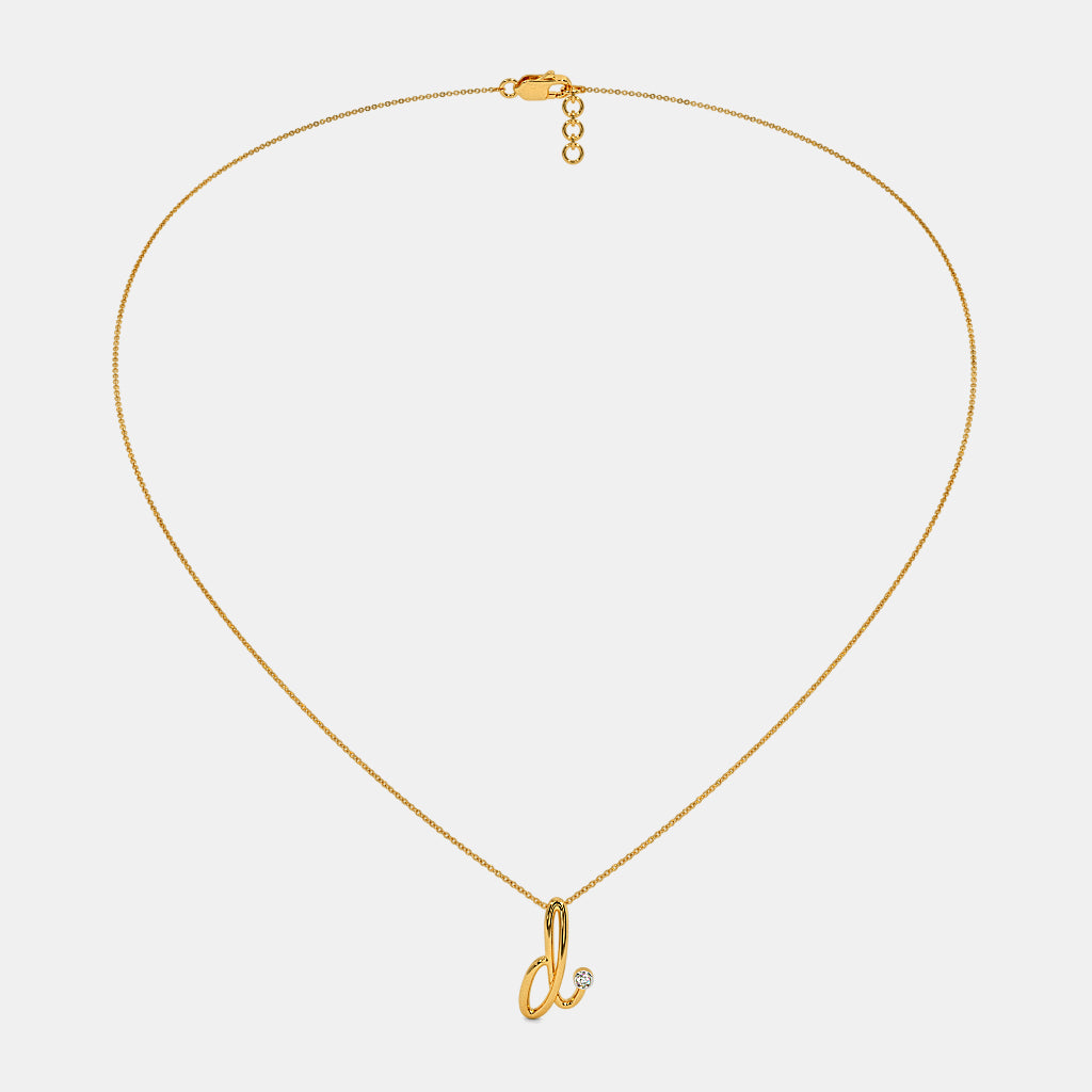 The Cursive D Necklace