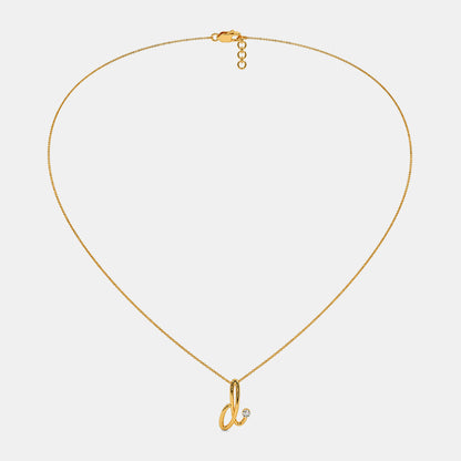 The Cursive D Necklace