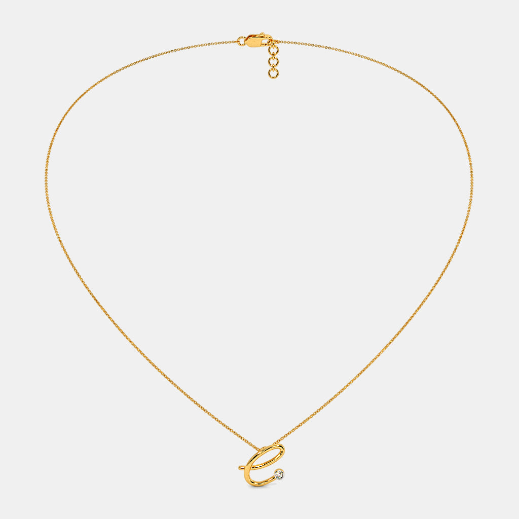 The Cursive E Necklace